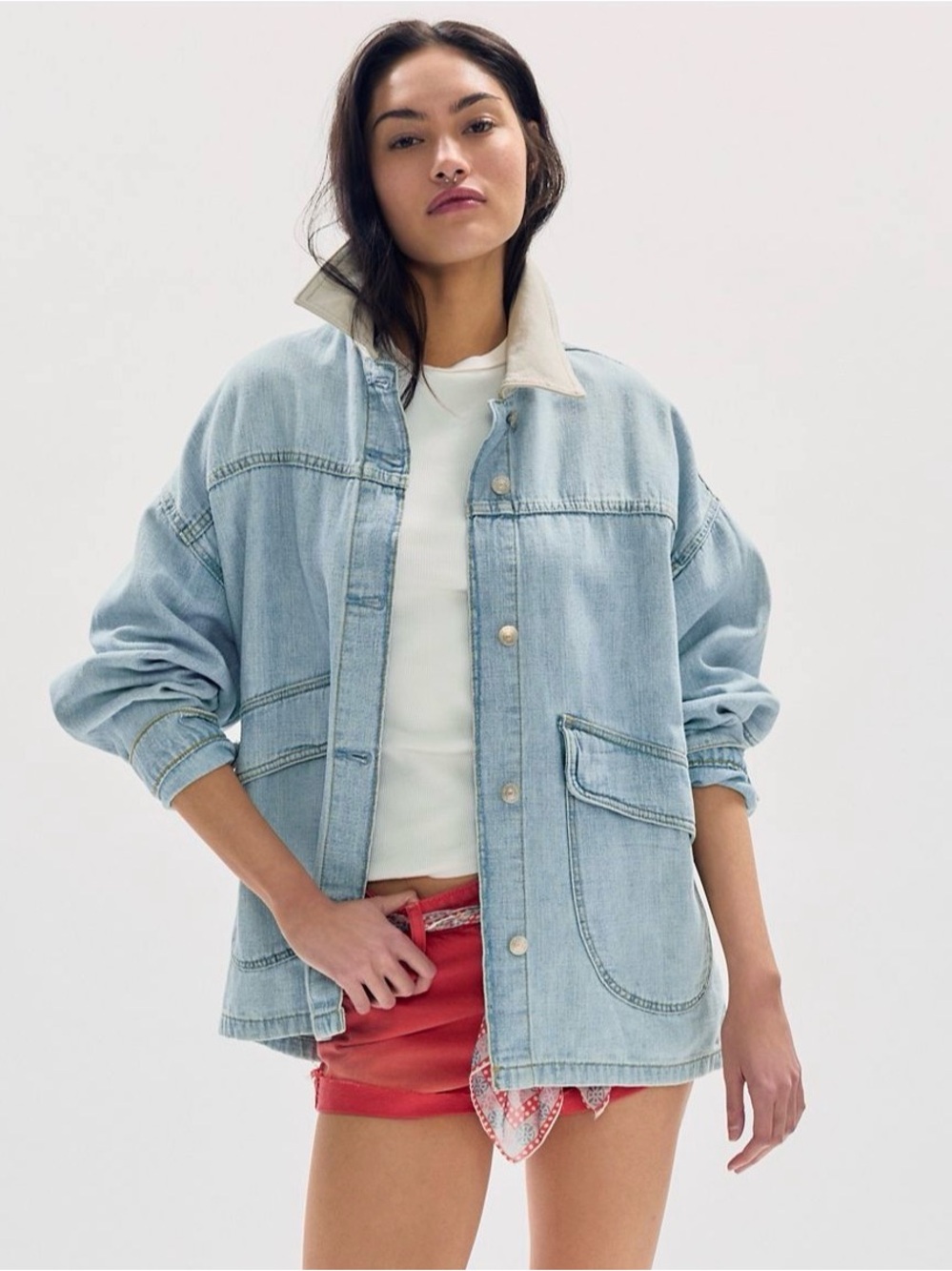 Free People We The Free Lemon Denim Jacket